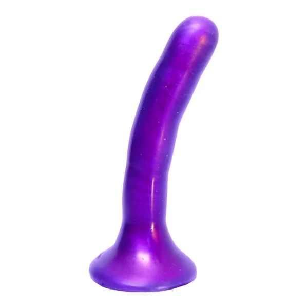 Sportsheets Please silikoninis dildo, 12,7 cm, perlamutro violetinis