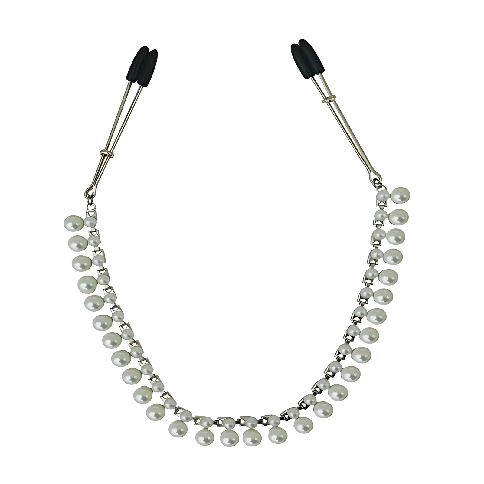 Sportsheets Sincerely Pearl Chain reguliuojami spenelių spaustukai, 40,6 cm