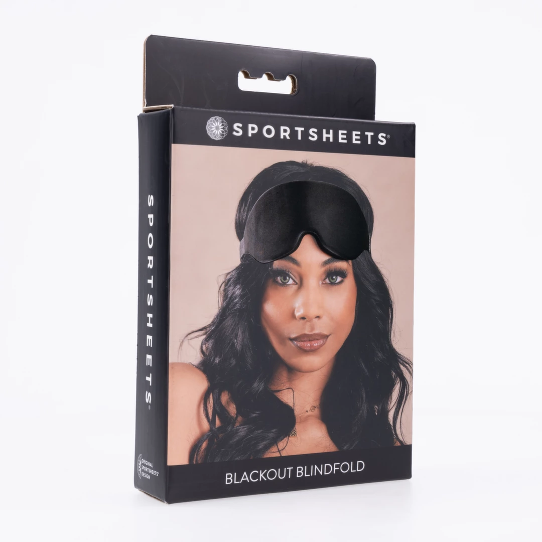 Sportsheets Blackout akių raištis su atminties putomis, juodas
