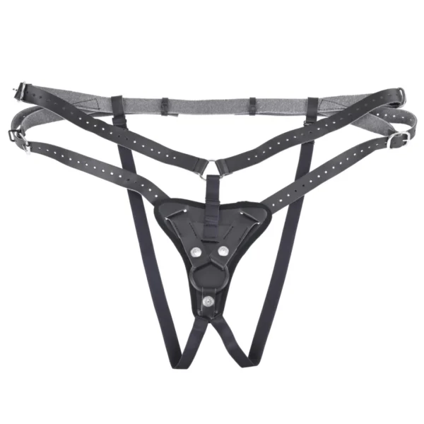Sportsheets Aurora aukšto liemens strap-on diržai, juodi