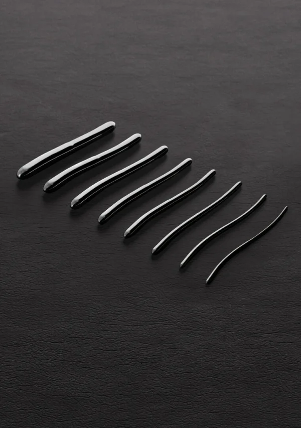 Steel by Shots anatominių dvipusių plėstuvų rinkinys, 8 vnt., su dėklu