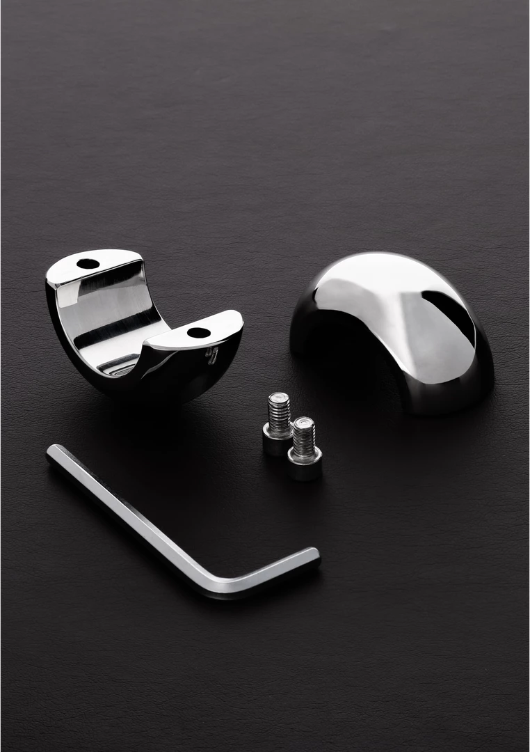 Steel by Shots ovalus nerūdijančio plieno sėklidžių žiedas, 3,5 cm