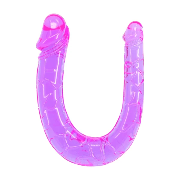Seven Creations dvipusis dildo, lankstus, 40 cm