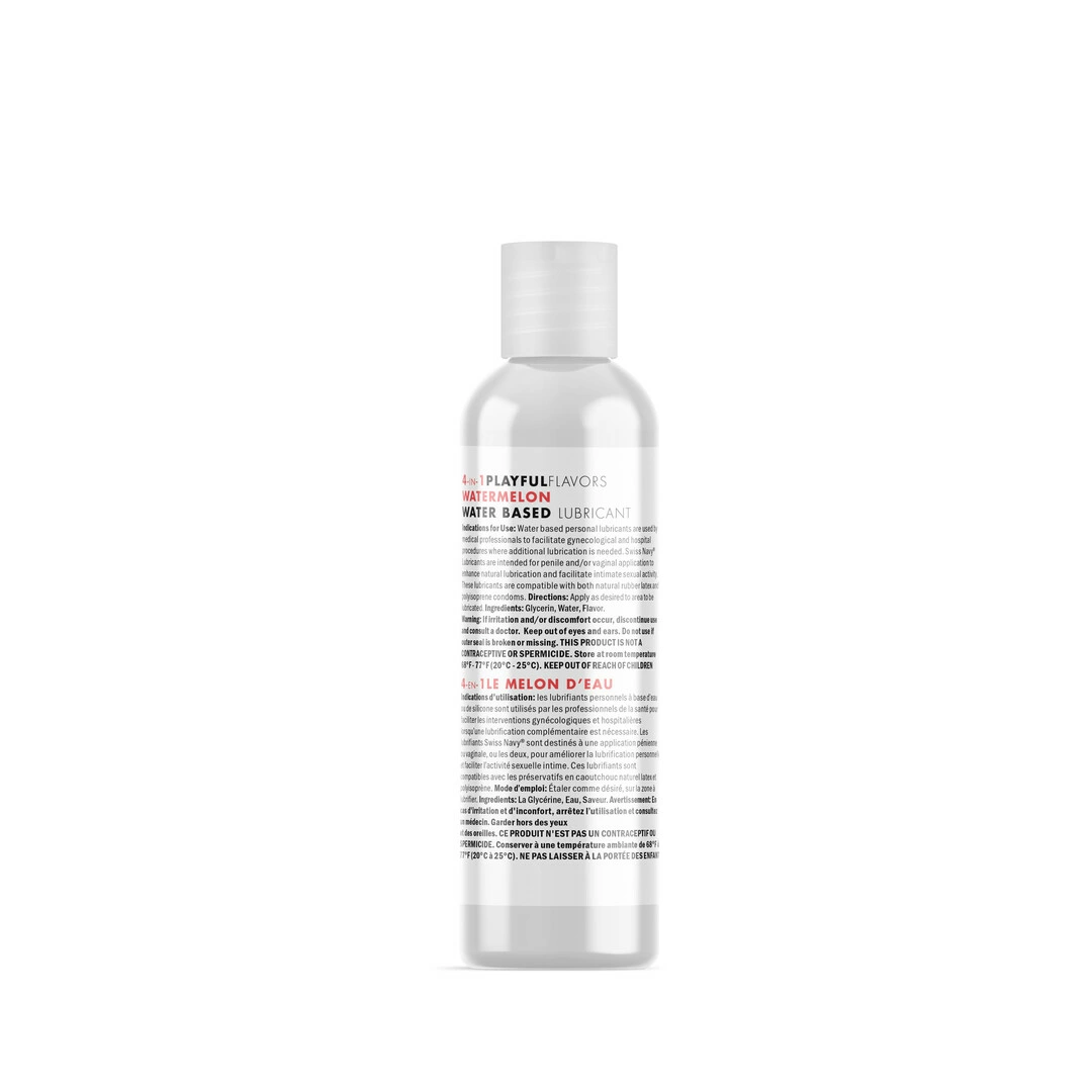 Swiss Navy 4 viename lubrikantas su arbūzų skoniu, vandens pagrindu, 30 ml