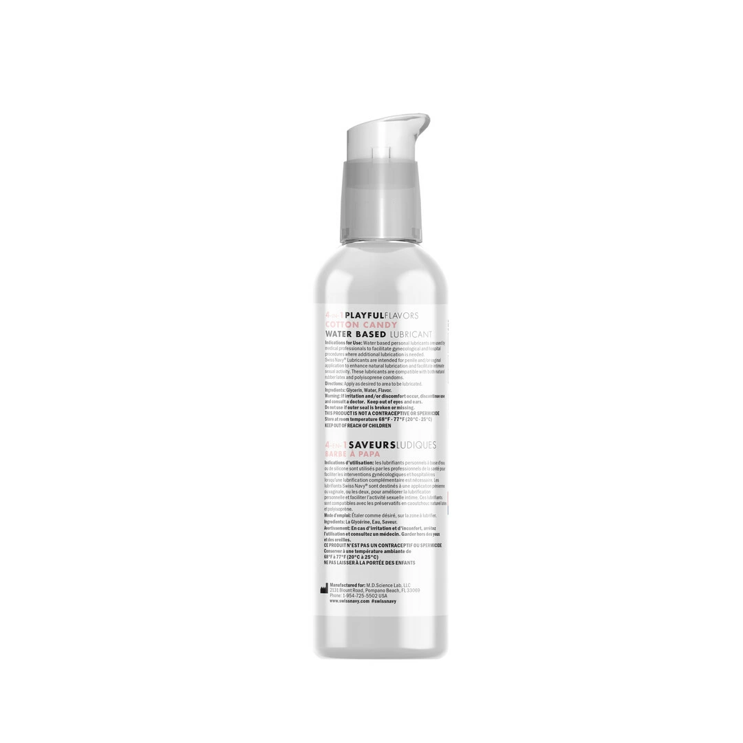 Swiss Navy 4-in-1 lubrikantas su cukraus vatos skoniu, 118 ml