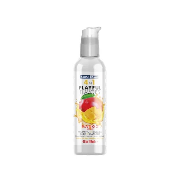 Swiss Navy 4-in-1 lubrikantas su mangų skoniu, 118 ml