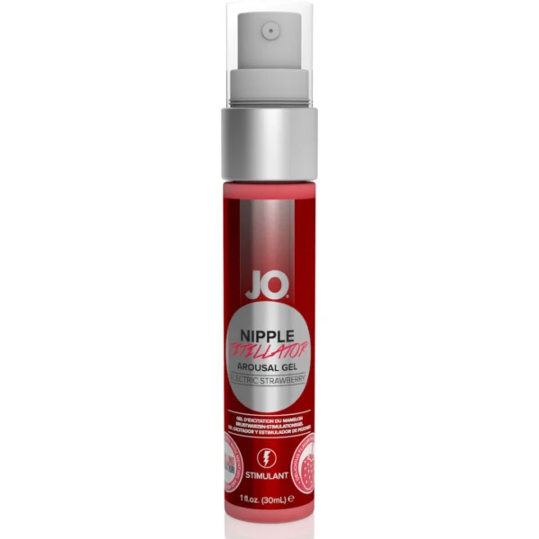 System JO Nipple Titillator Strawberry gelis, 30 ml