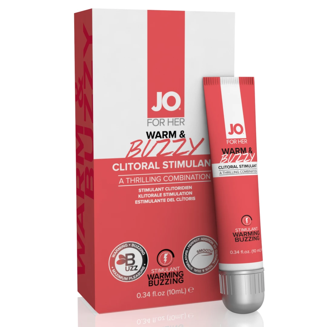 System JO Warm & Buzzy šildantis intymus gelis vandens pagrindu, 10 ml