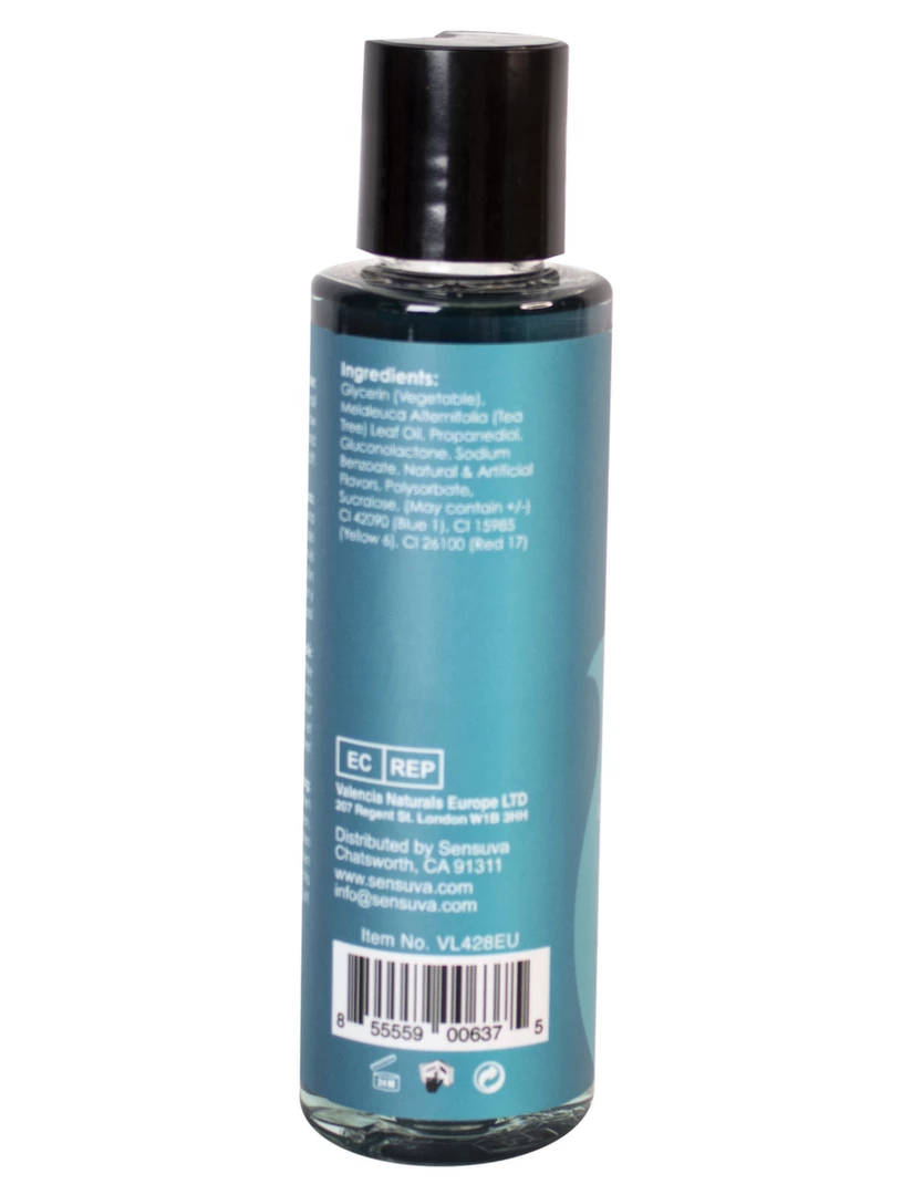 Sensuva Sizzle Lips valgomas šildantis gelis, mėlynių ledų skonio, 125 ml