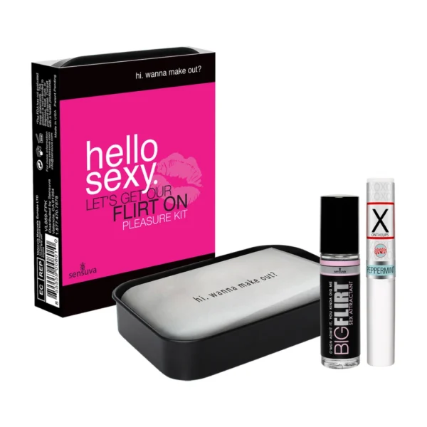 Sensuva Hello Sexy pipirmėčių lūpų balzamo ir kūno kvapo rinkinys