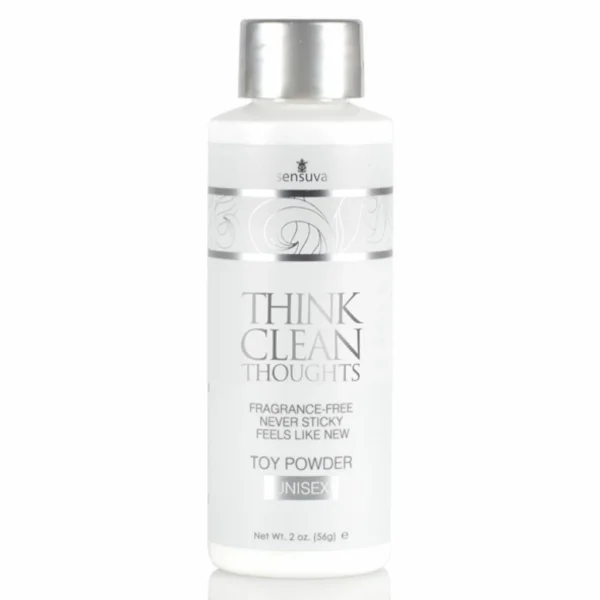 Sensuva Think Clean Thoughts apsauginė pudra sekso žaislams, 56 g