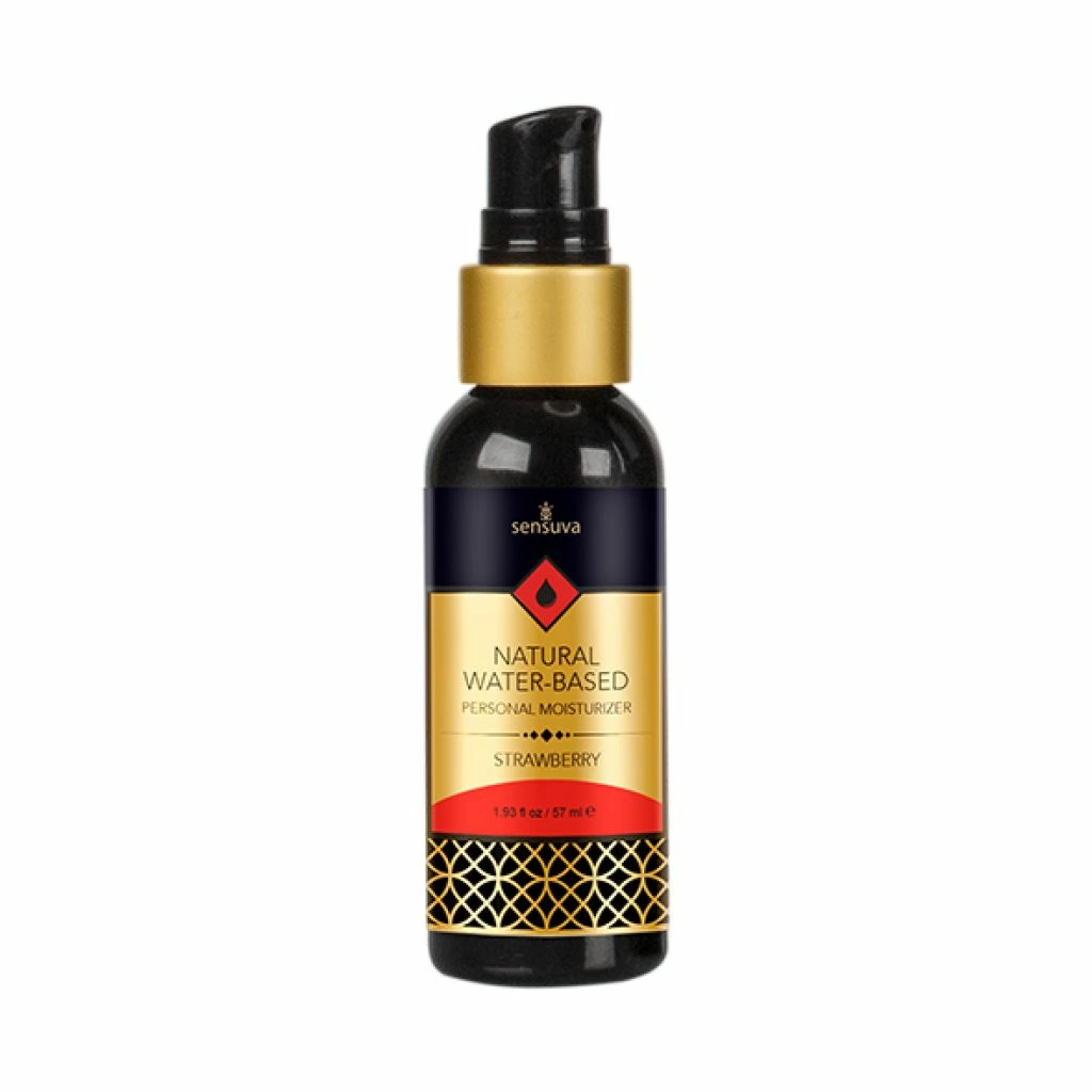 Sensuva Natural lubrikantas vandens pagrindu su braškių aromatu, 57 ml