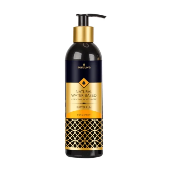 Sensuva Natural lubrikantas vandens pagrindu su sviestinio romo aromatu, 240 ml
