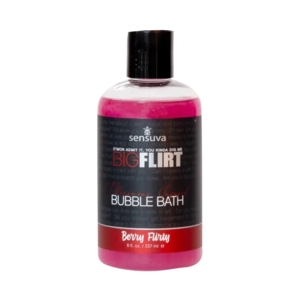 Sensuva Big Flirt vonios putos su feromonais, Berry Flirty, 237 ml