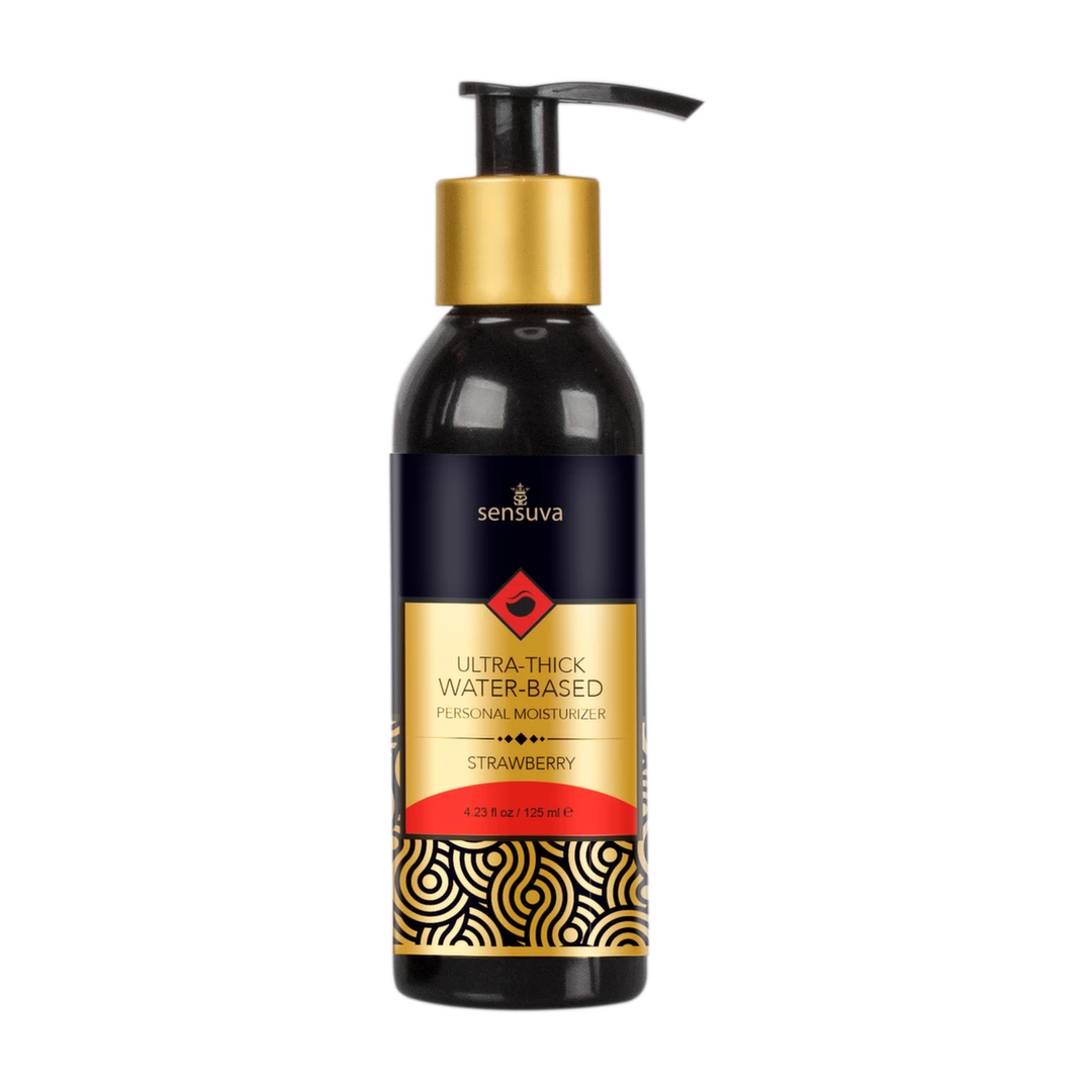 Sensuva Ultra-Thick lubrikantas vandens pagrindu su braškių aromatu, 125 ml
