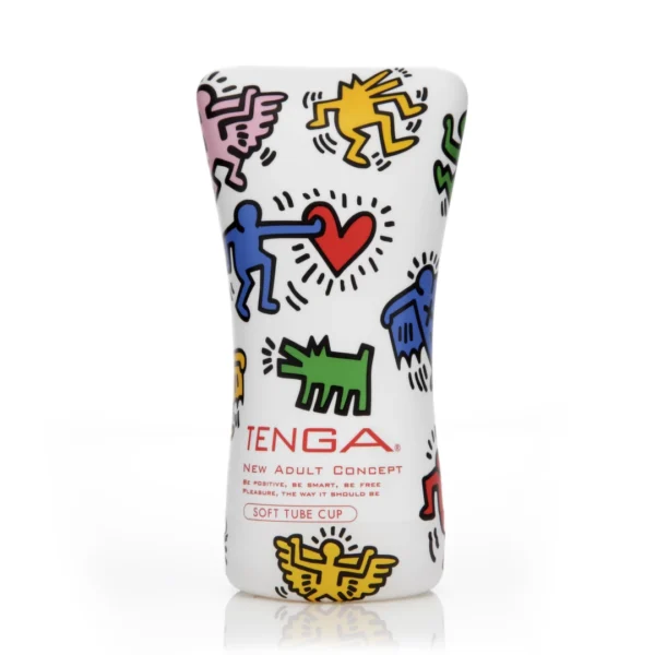 Tenga Keith Haring Soft Tube Cup vienkartinis masturbatorius, limituotas leidimas