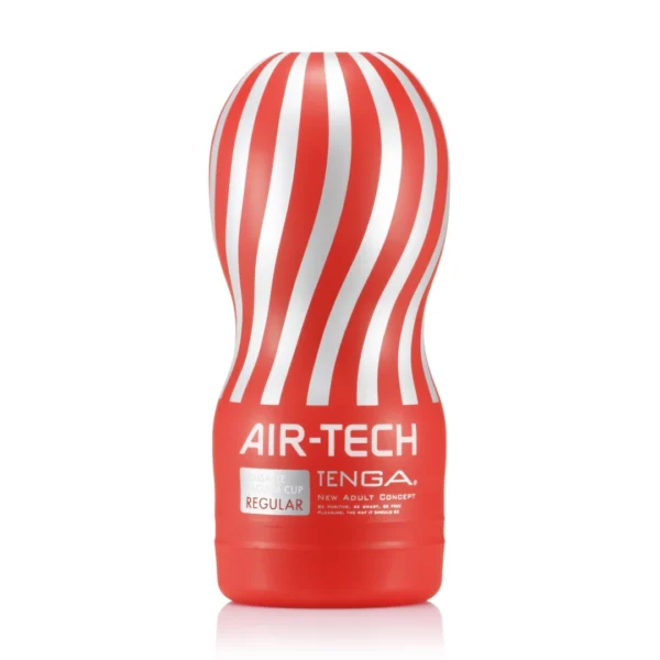 Tenga Air-Tech Regular daugkartinis masturbatorius su oro sistema, baltas