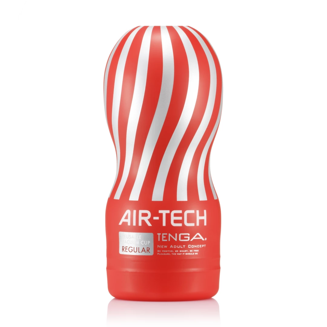 Tenga Air-Tech Regular daugkartinis masturbatorius su oro sistema, baltas