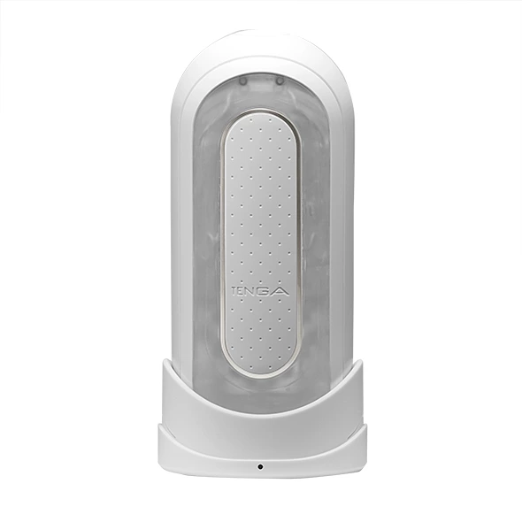 Tenga Flip Zero Electronic Vibration masturbatorius su dviguba vibracija, baltas