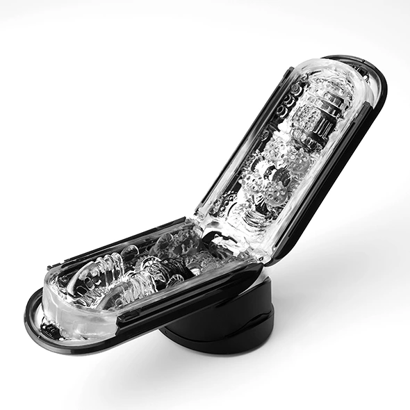 Tenga Flip Zero Electronic Vibration masturbatorius su dviguba vibracija, juodas