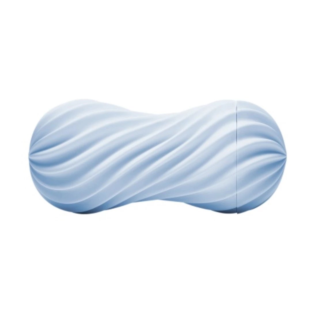 Tenga Flex II masturbatorius su spiraliniais grioveliais, Bubbly Blue