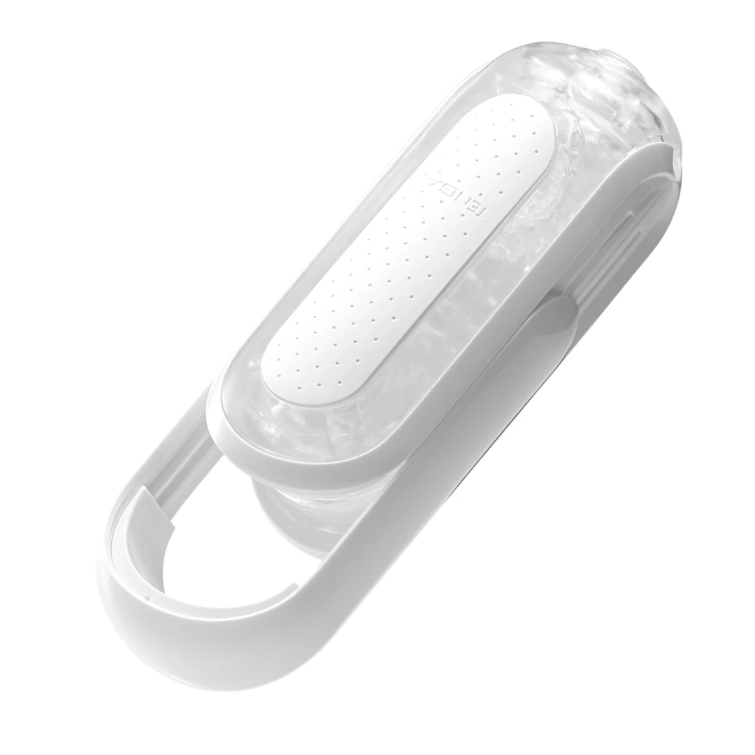 Tenga Flip Zero masturbatorius su atidaromu korpusu, baltas