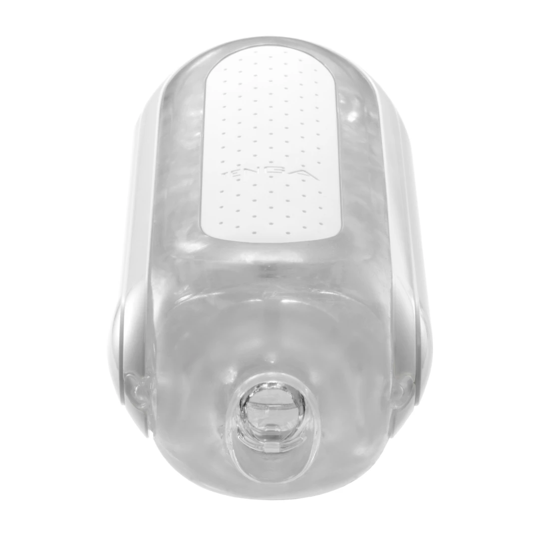 Tenga Flip Zero masturbatorius su atidaromu korpusu, baltas
