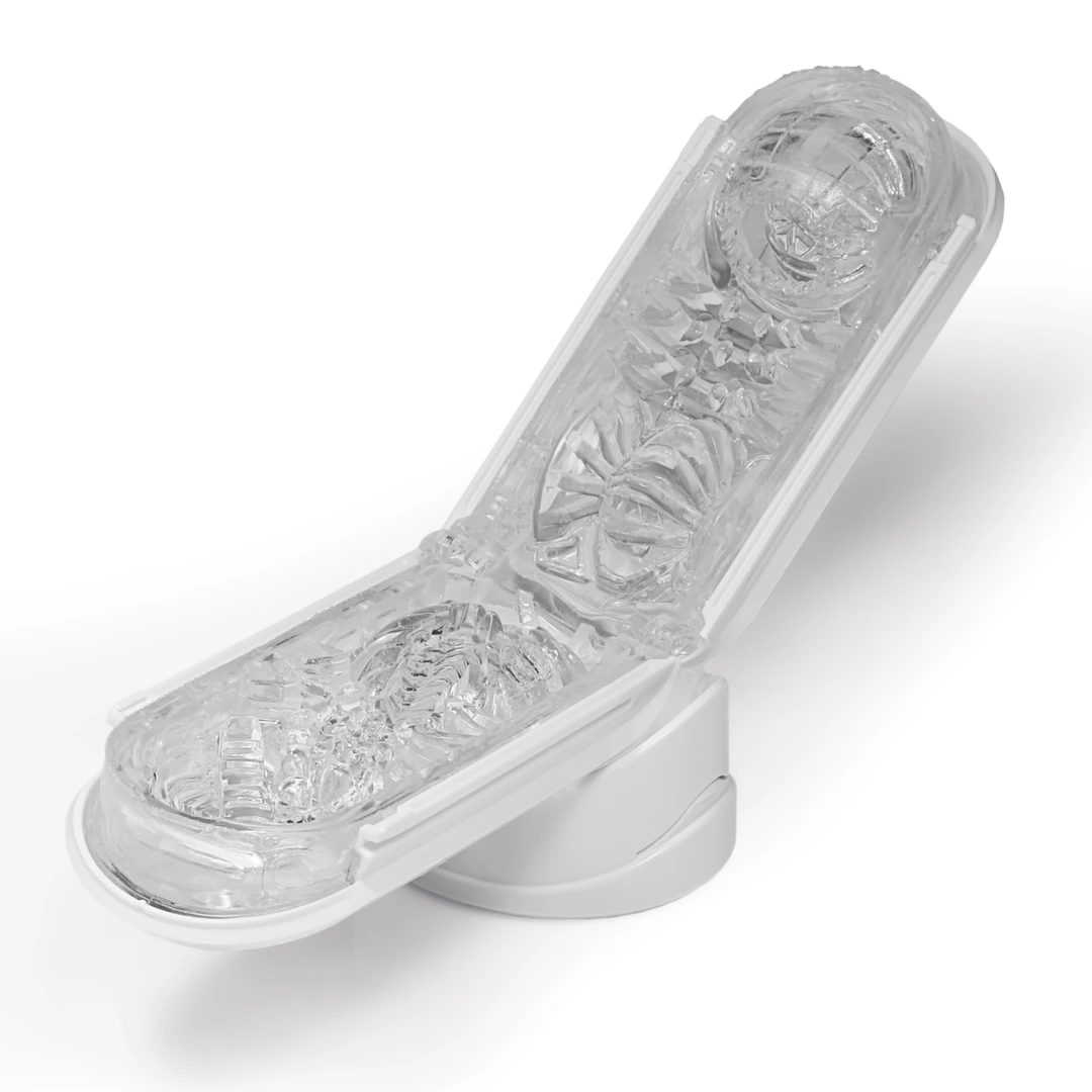 Tenga Flip Zero masturbatorius su atidaromu korpusu, baltas