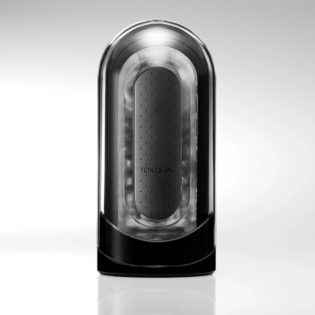 Tenga Flip Zero masturbatorius su atidaromu korpusu, juodas (Strong Edition)