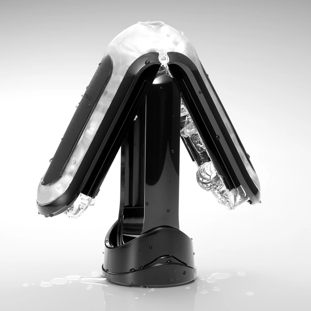 Tenga Flip Zero masturbatorius su atidaromu korpusu, juodas (Strong Edition)