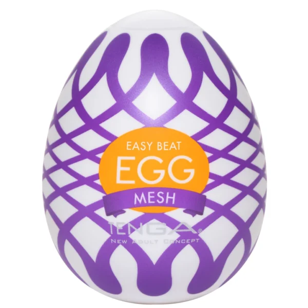 Tenga Egg Wonder Mesh vienkartinis masturbatorius su tinklelio tekstūra, 1 vnt.