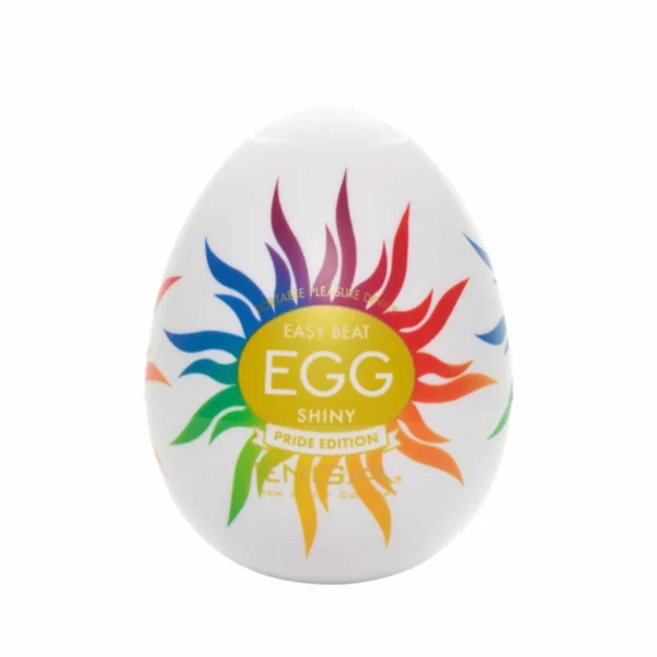 Tenga Egg Shiny Pride Edition masturbatorius, vaivorykštės spalvų, 1 vnt.