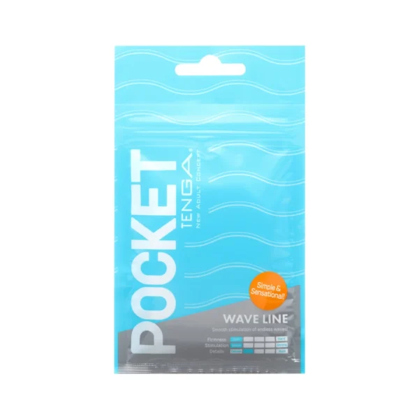 Tenga Pocket Wave Line vienkartinis kišeninis masturbatorius