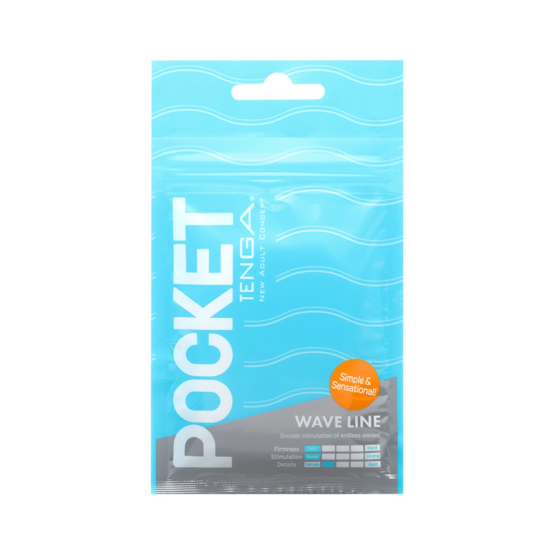 Tenga Pocket Wave Line vienkartinis kišeninis masturbatorius