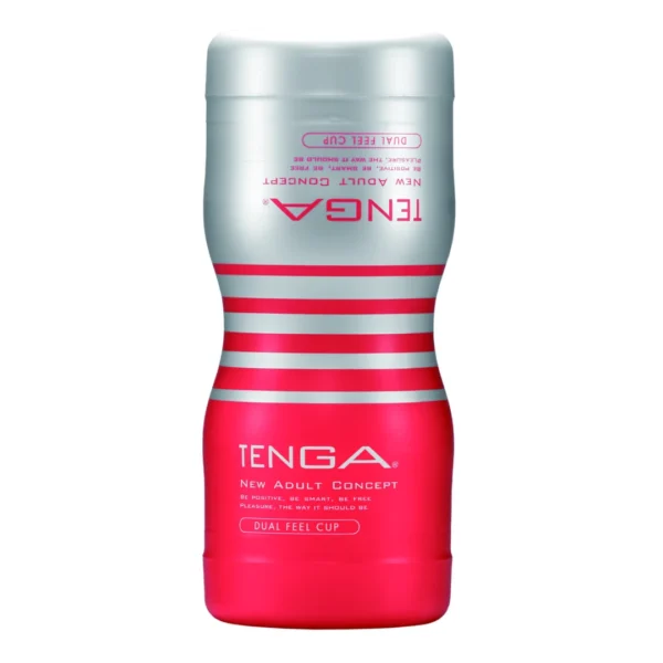 Tenga Dual Feel Cup Medium dvipusis vienkartinis masturbatorius, vidutinio dydžio