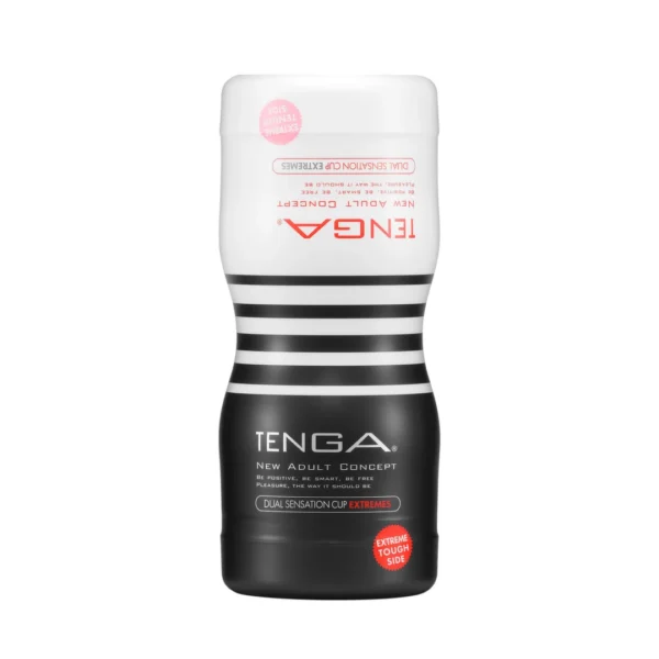 Tenga Dual Sensation Cup Extremes vienkartinis masturbatorius su dviem kameromis