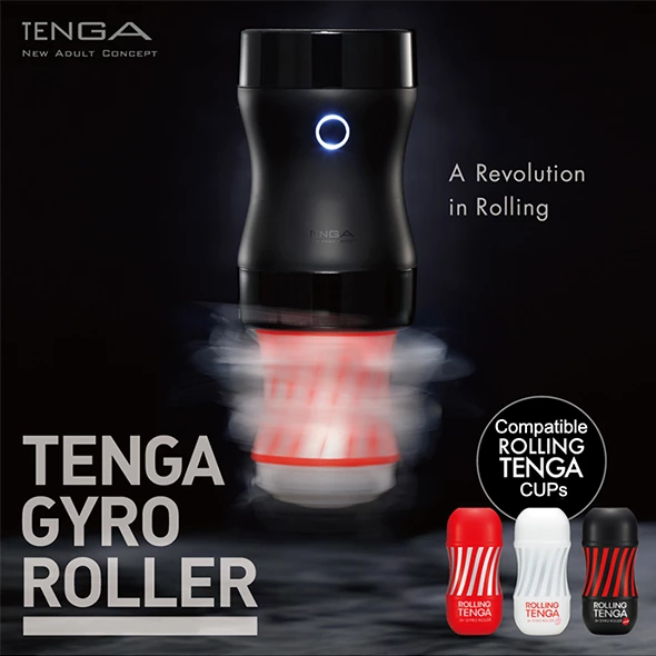 Tenga Rolling Gyro Roller Cup Gentle vienkartinis masturbatorius, švelnesnis