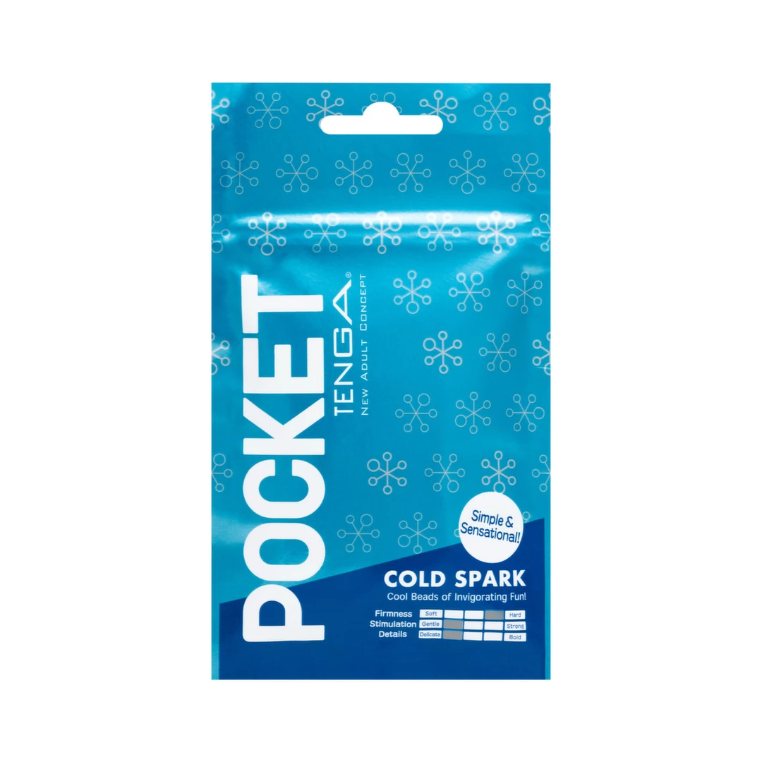 Tenga Pocket Cold Spark vienkartinis kišeninis masturbatorius su vėsinančiu losjonu