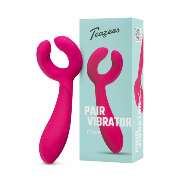 Teazers dvipusis vibratorius poroms su žiedu, įkraunamas per USB