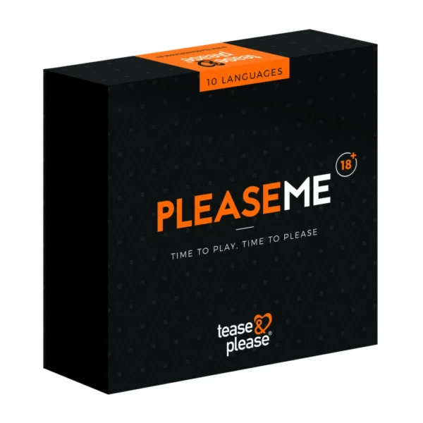 Tease & Please PLEASEME žaidimas poroms su antrankiais, akių raiščiu ir plunksna