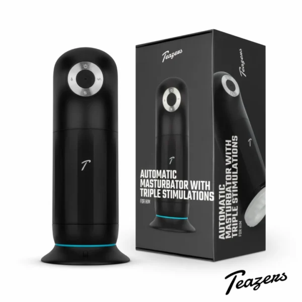 Teazers Automatic masturbatorius su stūmimo judesiu, vibracija ir šildymu