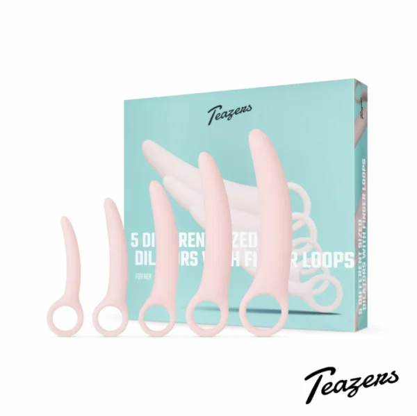 Teazers silikoninių vaginalinių plėtiklių rinkinys, 5 dydžiai