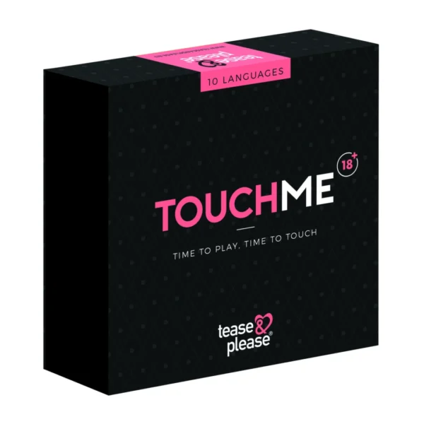 Tease & Please TOUCHME žaidimas poroms su akių raiščiu, plunksna ir masažuokliu