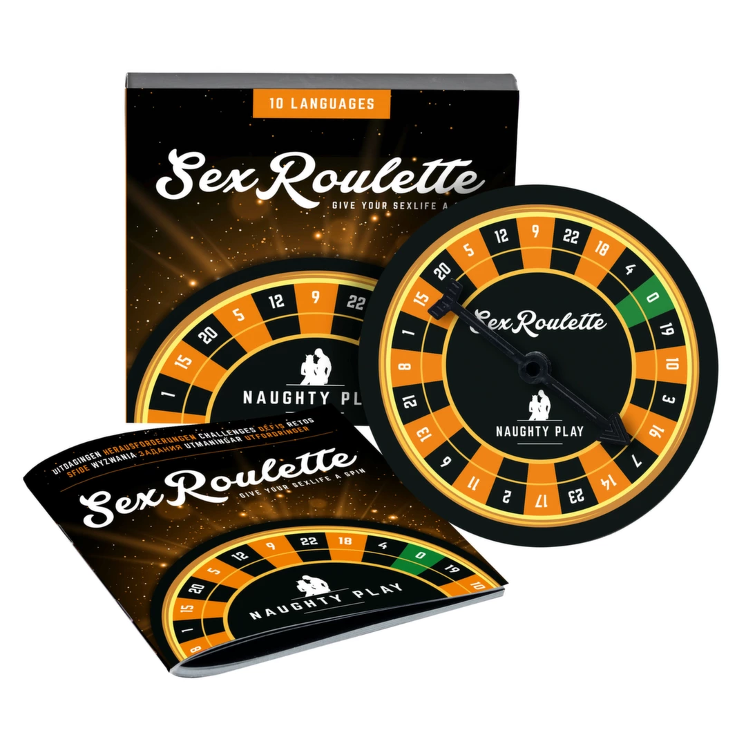 Tease & Please Sex Roulette Naughty Play stalo žaidimas poroms, 24 užduotys