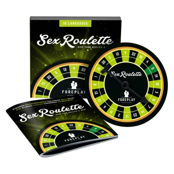 Tease & Please Sex Roulette Foreplay stalo žaidimas poroms, 24 užduotys
