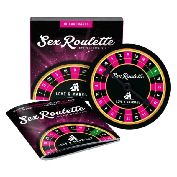 Tease & Please Sex Roulette Love & Marriage žaidimas poroms, 24 užduotys