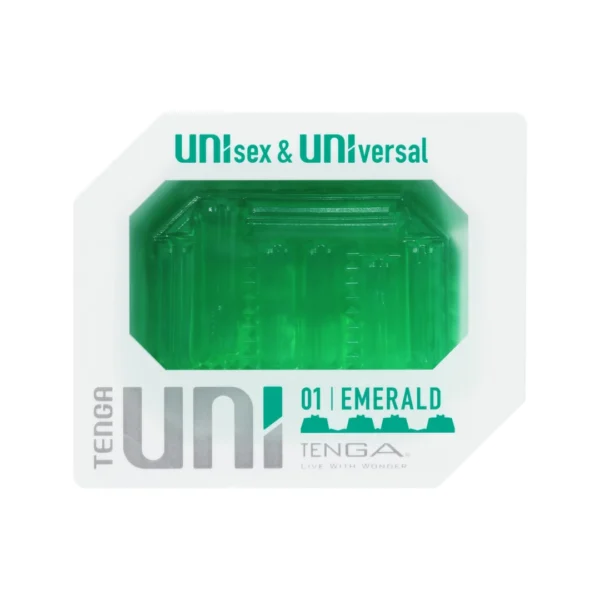 Tenga UNI Emerald universalus elastingas antgalis, daugkartinis, žalias