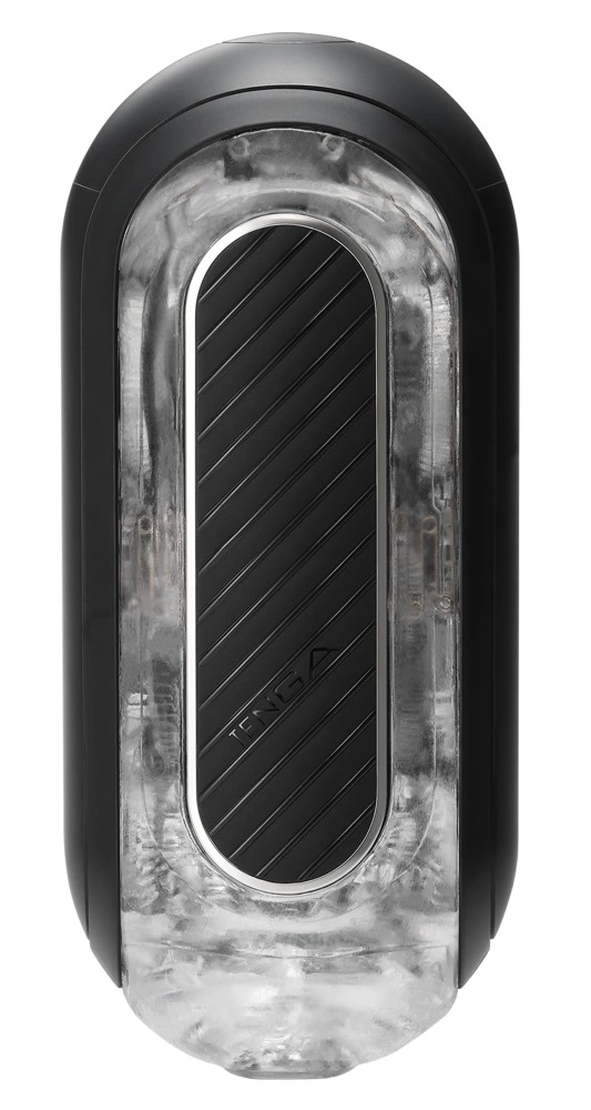 Tenga Flip Zero Gravity Electronic masturbatorius su vibracija, juodas