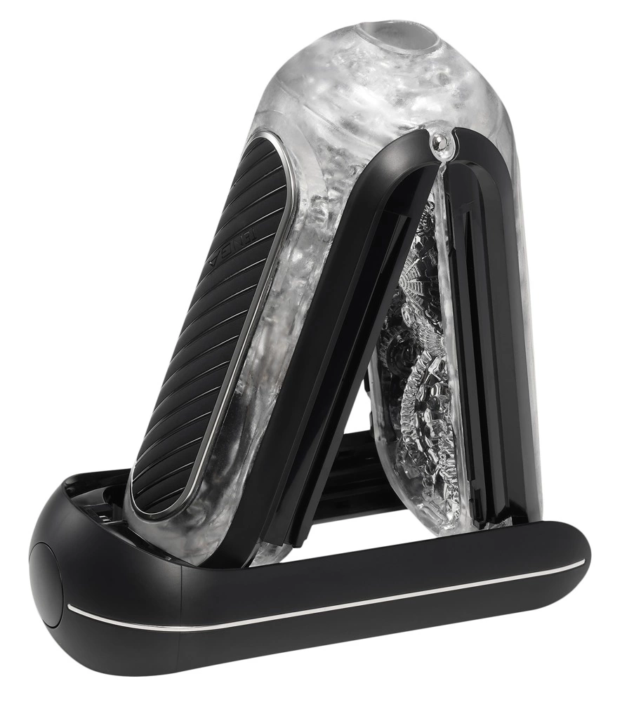 Tenga Flip Zero Gravity Electronic masturbatorius su vibracija, juodas