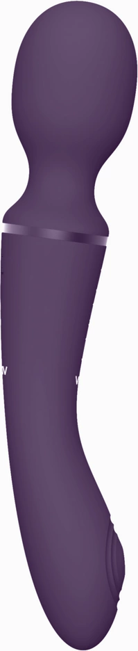 VIVE by Shots Nami wand masažuoklis su 2 varikliais ir 4 antgaliais, violetinis